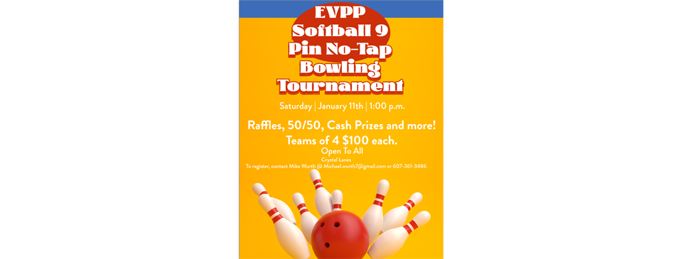 9-Pin No Tap Bowling Tournament/Fundraiser